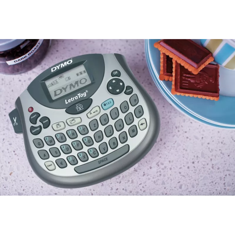 DYMO LetraTag ® 100T - Label Maker QWZ, QWERTZ, Direct thermal / Thermal transfer, Grey