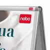 Nobo Essence A2 A-Frame Pavement Sign, Silver, Aluminium, 485 mm, 850 mm