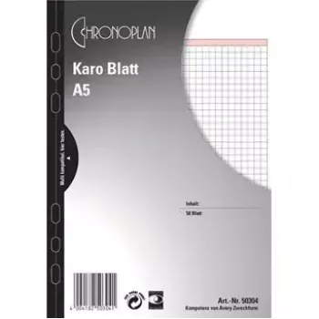 Writing Notebook A5 Avery 50304 50 Sheets Black White