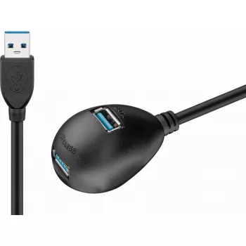 USB 3.0 Extension Cable Goobay 95918 Black