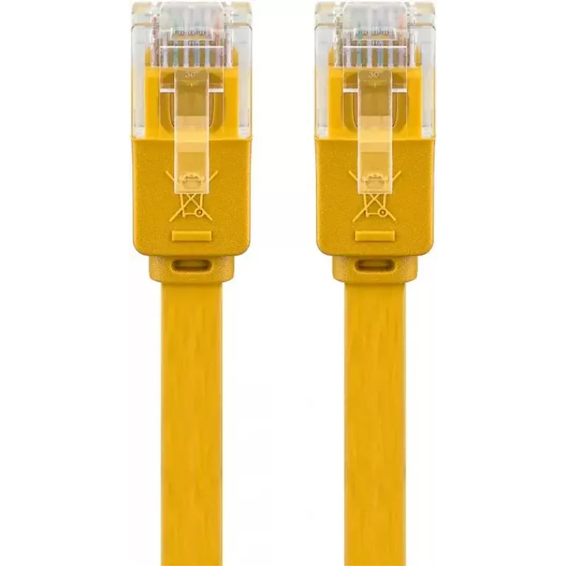 Flat Patch Cable Goobay CAT 6 1.5m U/UTP Yellow