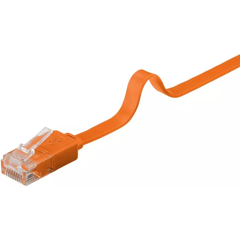 Flat Patch Cable Goobay CAT 6 U/UTP orange 1.5 m