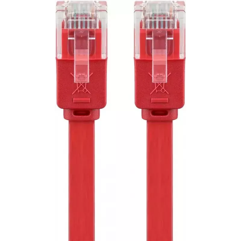Goobay CAT 6 Flat Patch Cable U/UTP red 2 m