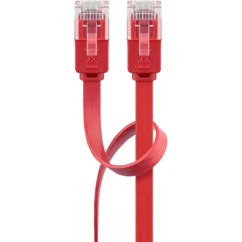 Goobay CAT 6 Flat Patch Cable U/UTP red 2 m