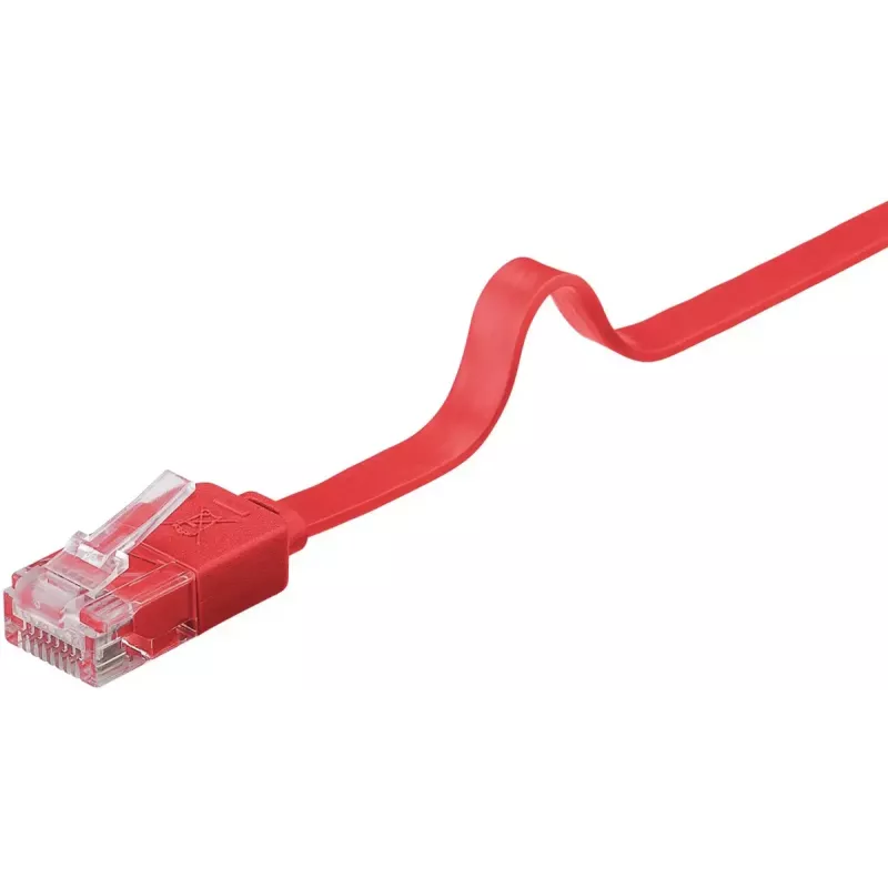 Goobay CAT 6 Flat Patch Cable U/UTP red 2 m
