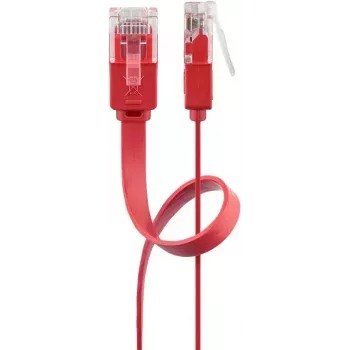 Goobay CAT 6 Flat Patch Cable U/UTP red 2 m