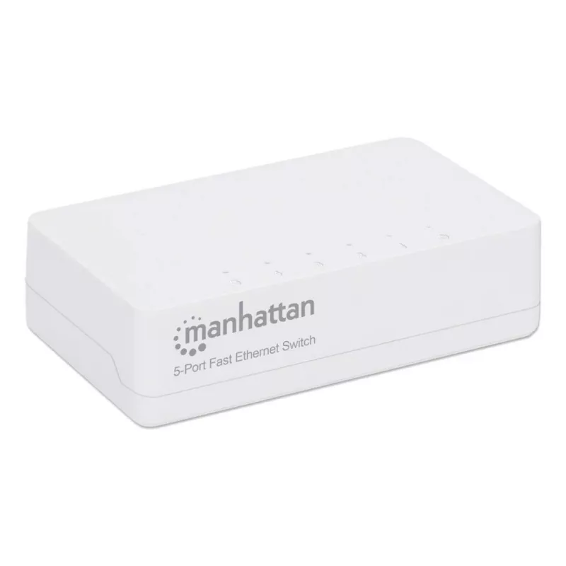 Manhattan 5-Port Fast Ethernet Switch, Plastic, Three Year Warranty, Box