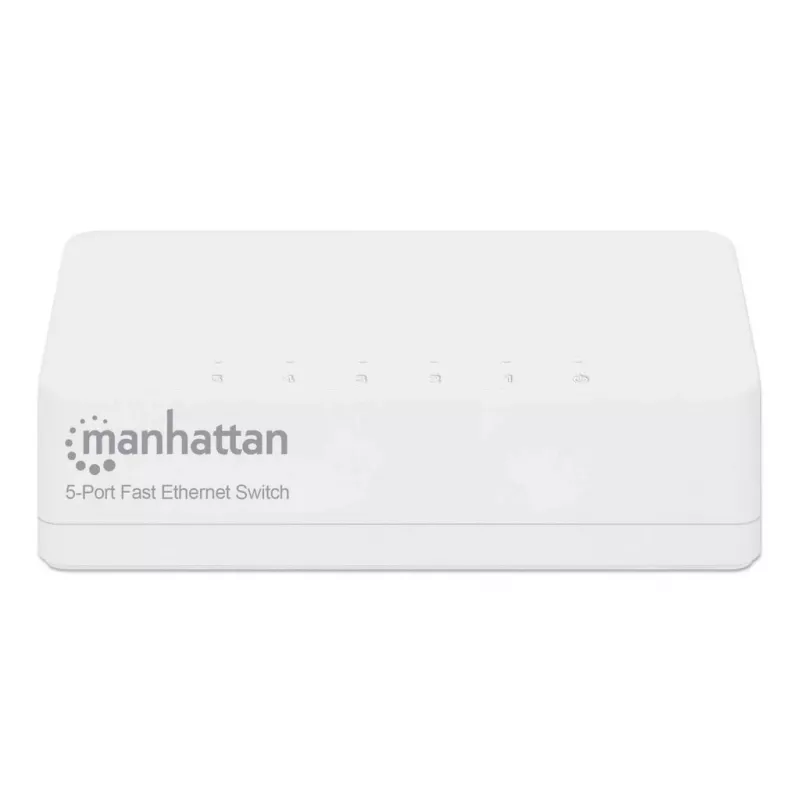 Manhattan 5-Port Fast Ethernet Switch, Plastic, Three Year Warranty, Box