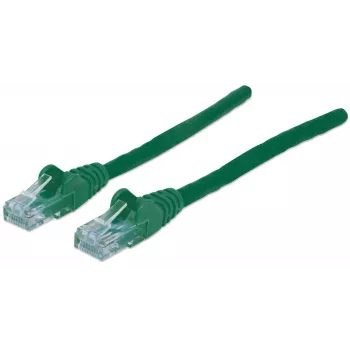 Intellinet Network Patch Cable, Cat6, 20m, Green, CCA, U/UTP, PVC, RJ45, Gold Plated Contacts, Snagless, Booted, Lifetime Warranty