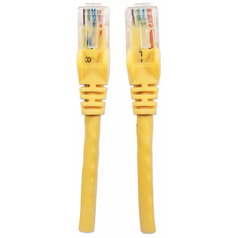 Intellinet Network Patch Cable, Cat6, 20m, Yellow, CCA, U/UTP, PVC, RJ45, Gold Plated Contacts, Snagless, Booted, Lifetime Warranty