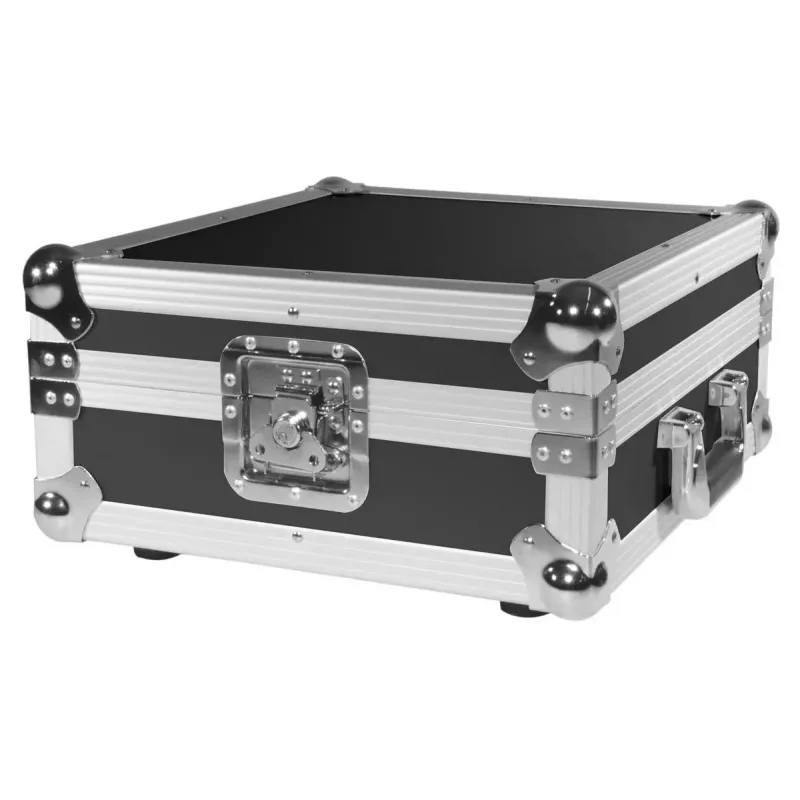 Hard case Roadinger 30122077 for Records Plywood Black Silver