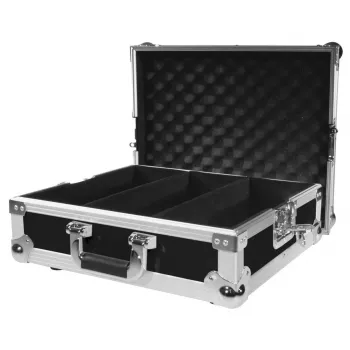 Hard case Roadinger 30122077 for Records Plywood Black Silver