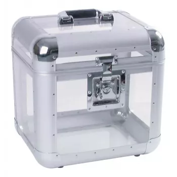 Hard case Roadinger 30110038 Acrylic Aluminium for Records