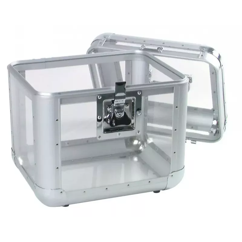 Hard case Roadinger 30110038 Acrylic Aluminium for Records