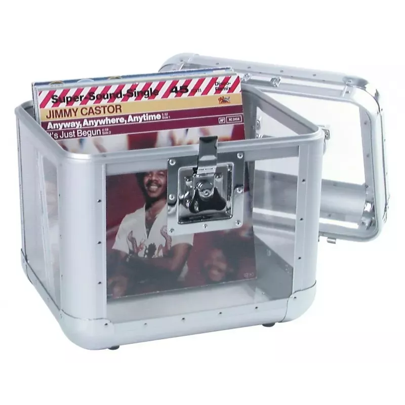 Hard case Roadinger 30110038 Acrylic Aluminium for Records