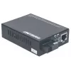 Intellinet Fast Ethernet WDM Bi-Directional Single Mode Media Converter, 10/100Base-Tx to 100Base-Fx (SC) Single-Mode, 20 km (12.4 mi.), WDM (Rx1550/Tx1310)