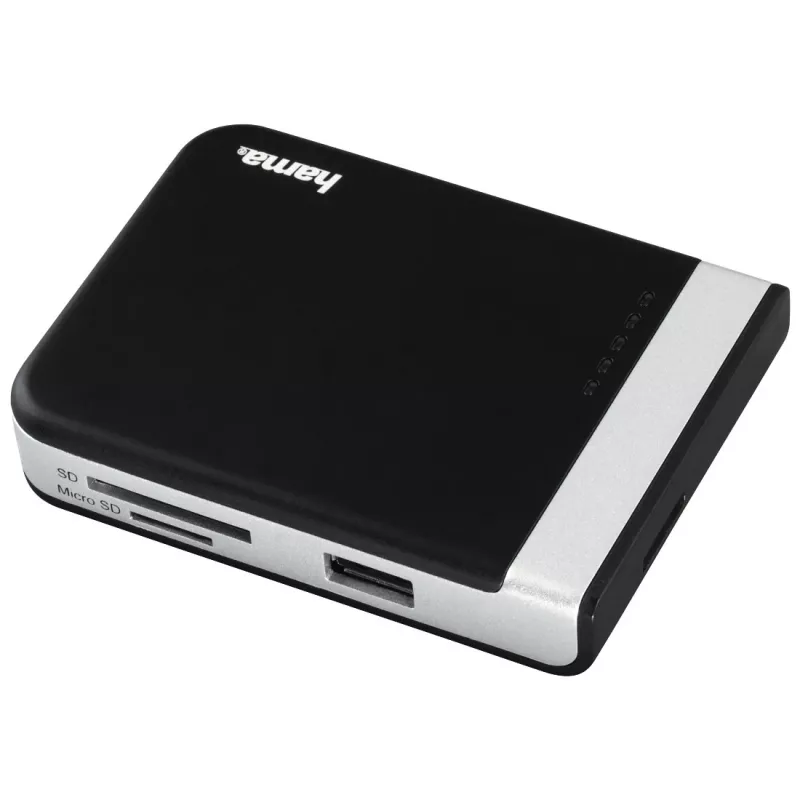 Hama 00054546 card reader USB 3.2 Gen 1 (3.1 Gen 1) Type-A/Type-C Black, Silver