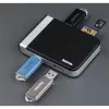 Hama 00054546 card reader USB 3.2 Gen 1 (3.1 Gen 1) Type-A/Type-C Black, Silver