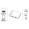 Hama 00054546 card reader USB 3.2 Gen 1 (3.1 Gen 1) Type-A/Type-C Black, Silver