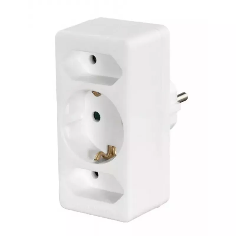 Hama 00108844 power plug adapter Type F Universal White