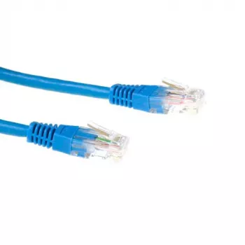 ACT Blue 5 meter LSZH U/UTP CAT6 patch cable with RJ45 connectors
