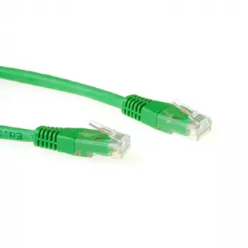 ACT Green 0.5 meter LSZH U/UTP CAT6 patch cable with RJ45 connectors