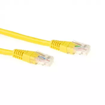 ACT Yellow 5 meter LSZH U/UTP CAT6 patch cable with RJ45 connectors