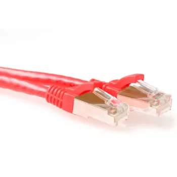 ACT Red 3 meter SFTP CAT6A patch cable snagless with RJ45 connectors