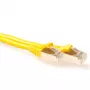 ACT Yellow 2 meter SFTP CAT6A patch cable snagless with RJ45 connectors
