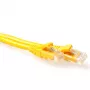 ACT Yellow 0.25 meter U/UTP CAT6A patch cable snagless with RJ45 connectors