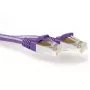 ACT Purple 3.00 meter SFTP CAT6A patch cable snagless with RJ45 connectors
