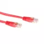 ACT Red 0.25 meter U/UTP CAT6 patch cable with RJ45 connectors