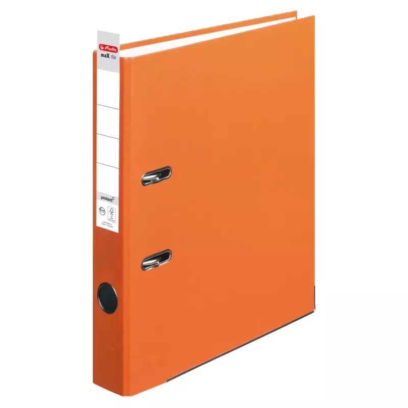 Herlitz maX.file ring binder A4 Orange Polypropylene FSC