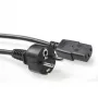 ACT Powercord mains connector CEE 7/7 male (straight) - C13 black 1.5 m