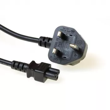 Power cord UK plug ACT Powercord C5 black 1.8 m