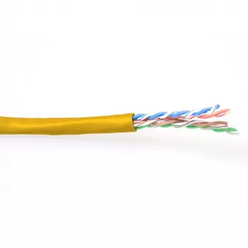 Patch Cable ACT CAT6 U/UTP Stranded Yellow 100 m