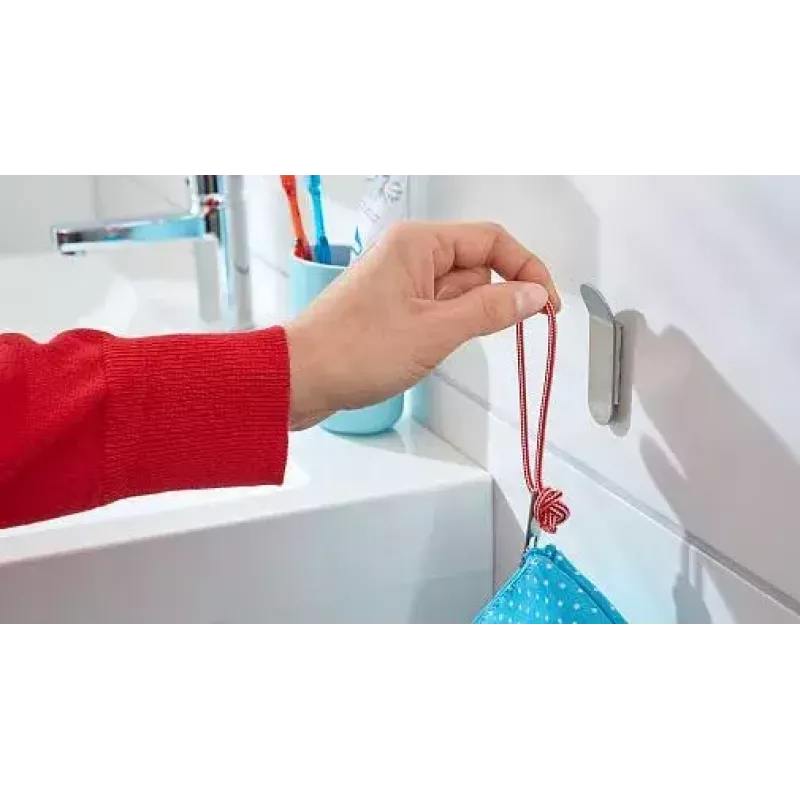 Towel hook TESA 57045-00000 Metallic Indoor 2 pcs