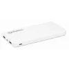 Manhattan Power Bank, 10000 mAh, Output: 2x USB-A (2.1A & 1A), Input: USB-C & Micro-USB (both 2A), White, One Year Warranty