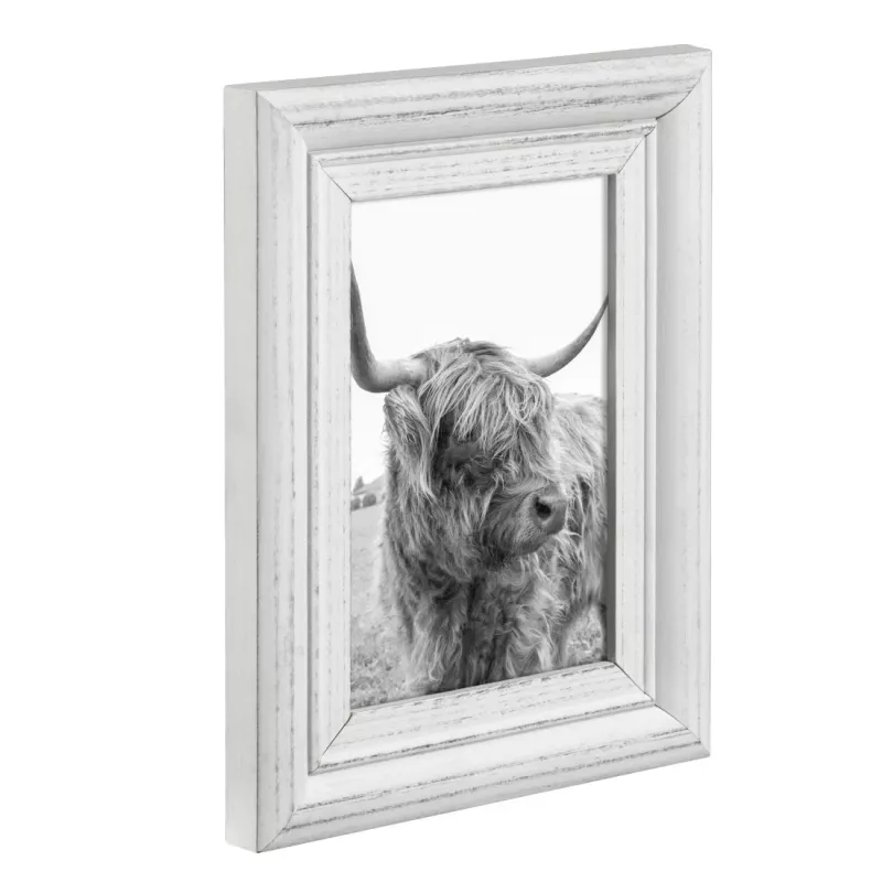 Single picture frame Hama Canuto White Glass Wood