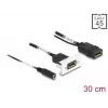 DeLOCK Easy 45 DisplayPort 4K 60 Hz Module with DC feed 2.1 x 5.5 mm