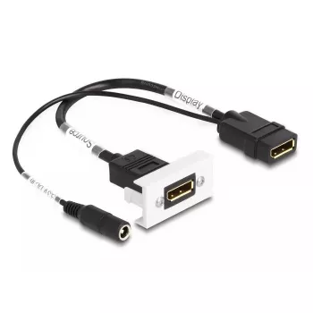 DeLOCK Easy 45 DisplayPort 4K 60 Hz Module with DC feed 2.1 x 5.5 mm