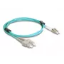 DeLOCK Fiber Optical Cable LC Duplex to SC Duplex OM3 2m