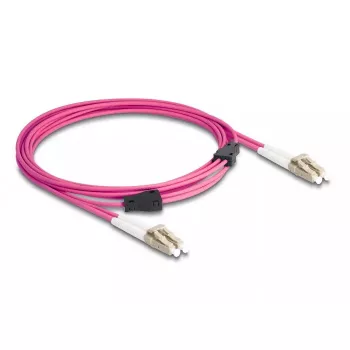 DeLOCK Fiber Optical Cable LC Duplex to LC Duplex OM4 3m