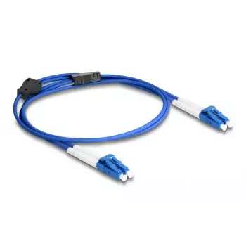 DeLOCK Fiber Optical Cable LC Duplex to LC Duplex OS2 1m