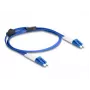 DeLOCK Fiber Optical Cable LC Duplex to LC Duplex OS2 1m