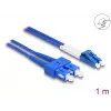 DeLOCK Fiber Optical Cable LC Duplex to SC Duplex Singlemode OS2 1 m