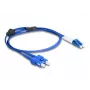 DeLOCK Fiber Optical Cable LC Duplex to SC Duplex Singlemode OS2 1 m