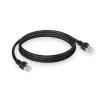 ACT Black 0.5 meters S/FTP CAT7 PUR flex patch cable snagless with RJ45 connectors (CAT6A compliant)