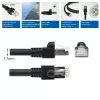ACT Black 10 meters S/FTP CAT7 PUR flex patch cable snagless with RJ45 connectors (CAT6A compliant)