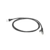 ACT Black 10 meter LSZH U/FTP CAT6A datacenter slimline patch cable snagless with RJ45 connectors